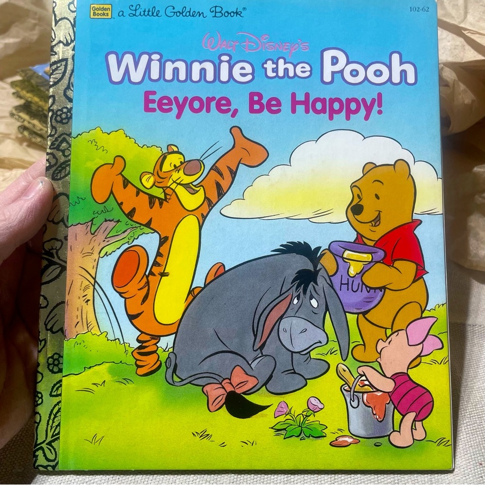 Brand New Vintage A Little Golden Book Winnie the Pooh Eeyore Be Happy